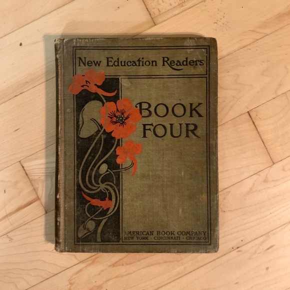 1901 Vintage Hardcover Schoolbook Green and Red - Picture 3 of 16